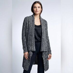 REVOLVE x MINKPINK Monochrome Knit Sweater oversized cozy black white gray L